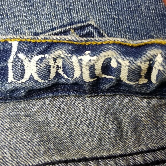 OP Jeans Youth 14 Bootcut Blue Baggy Fit Denim Wide Leg Skater Y2K Retro Vintage - Picture 8 of 10